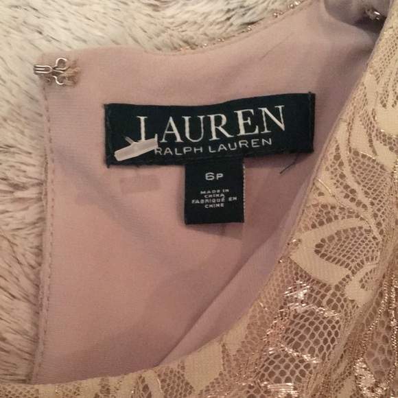 Ralph Lauren Tan and Gold A-Line Mini Dress - Picture 5 of 12